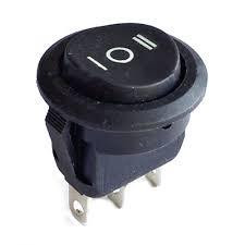 Перемикач KCD1-103-8, ON-OFF-ON, (3pin) чорний Полтава - фото 1