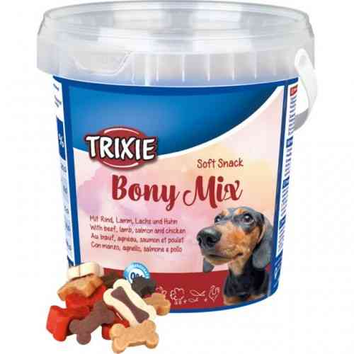 Лакомство Trixie Soft Snack Bony Mix для собак с говядиной, ягненком, лососем и курицей 500 г Киев