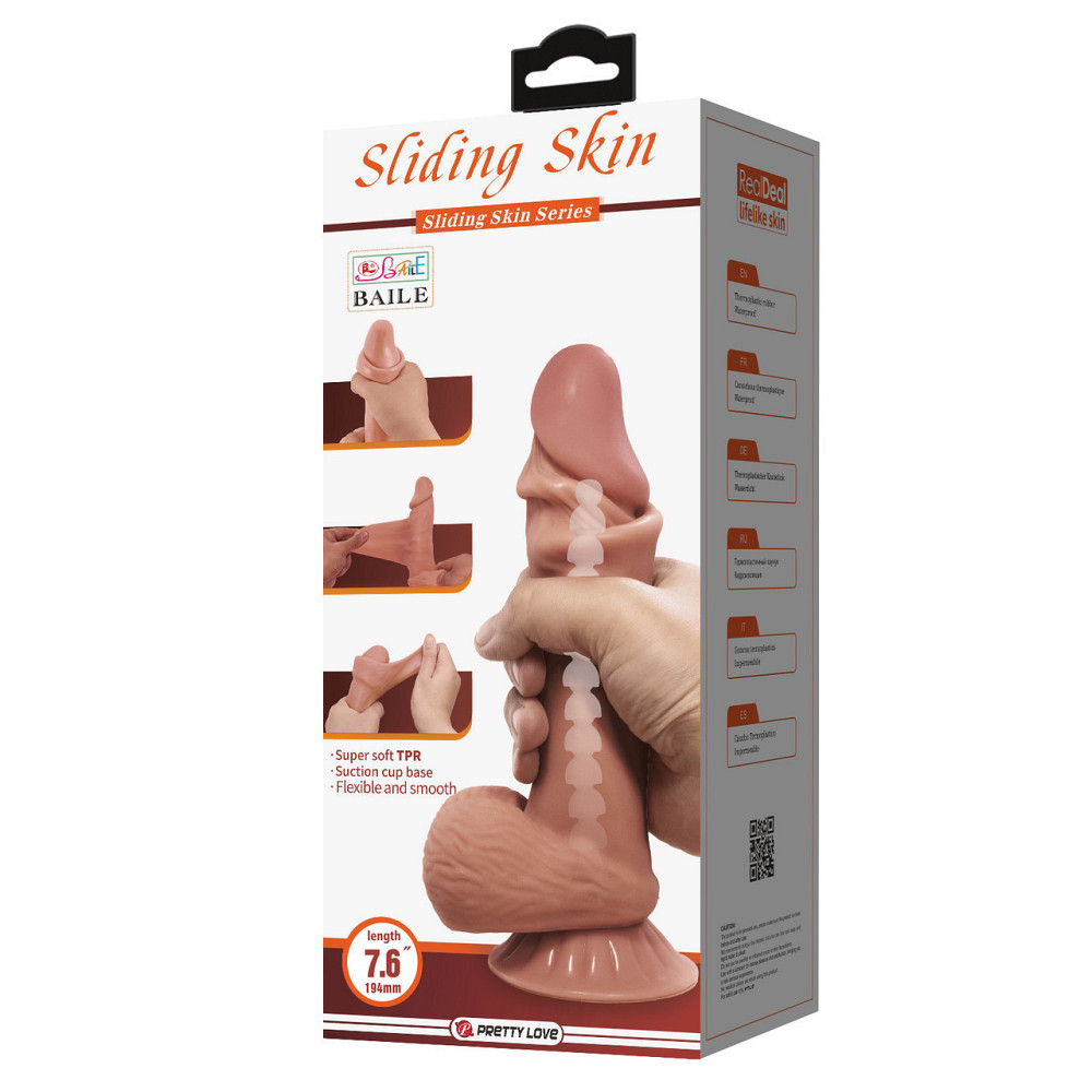 Фаллоимитатор - Pretty Love Sliding Skin 7.6