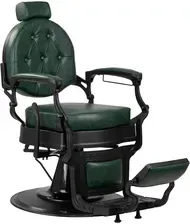 Барберське Крісло Gabbiano Fotel Barberski President Zielony Z Czarną Ramą Киев - изображение 1