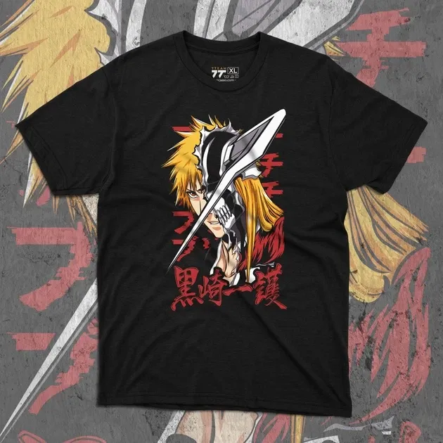 Футболка для підлітка хлопчика з принтом Блич Ичиго Куросаки 12 Розмір 160 Anime10655 Дніпро - фото 1