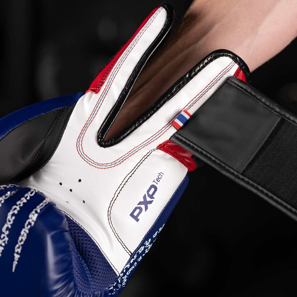 Боксерські рукавиці Phantom Muay Thai Blue 16 унцій (капа в подарунок) Київ - фото 7