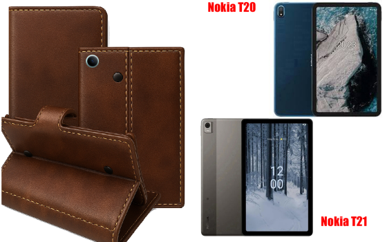 Книжка-трансформер для планшета Nokia T20, Nokia T21, колір Black Buno-Red Київ