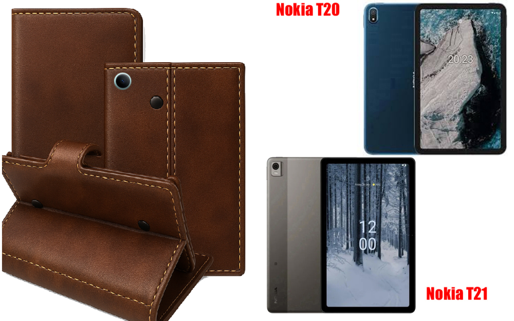 Книга-трансформер для планшета Nokia T20, Nokia T21, цвет Black Buno-Red Киев - изображение 1