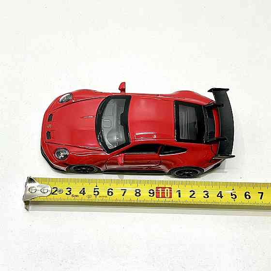 Машинка металева АвтоЕксперт Porsche 911 1:32 світло/звук 15см Червона (14772) Чернігів