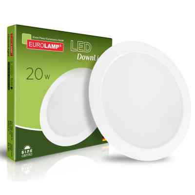 Світильник Eurolamp Downlight NEW 20W 1900lm 4000K (LED-DLR-20/4(new)) Вінниця