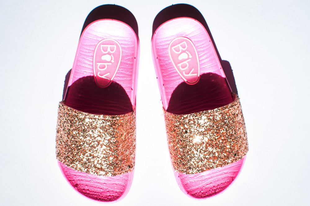 Шлепанцы летние детские для девочки розовые 