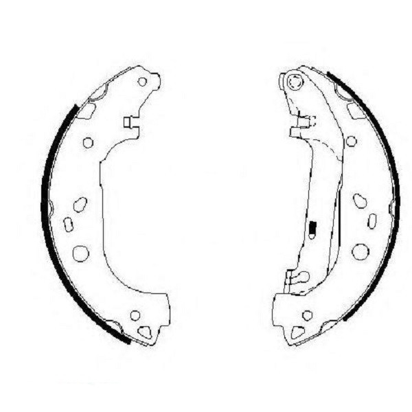 Гальмівні колодки Bosch барабанні задні FORD Transit Connect 1,8 "02 0986487667 Харків - фото 1