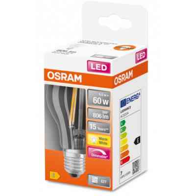 Лампочка Osram LEDSCLA60D 7W/827 230V FIL E27 10X1 (4058075115958) Вінниця