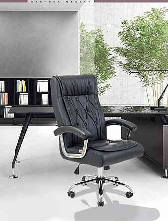 Офисное Кресло Руководителя Richman Telavi Fly 2230 Хром М1 Tilt Черный Киев