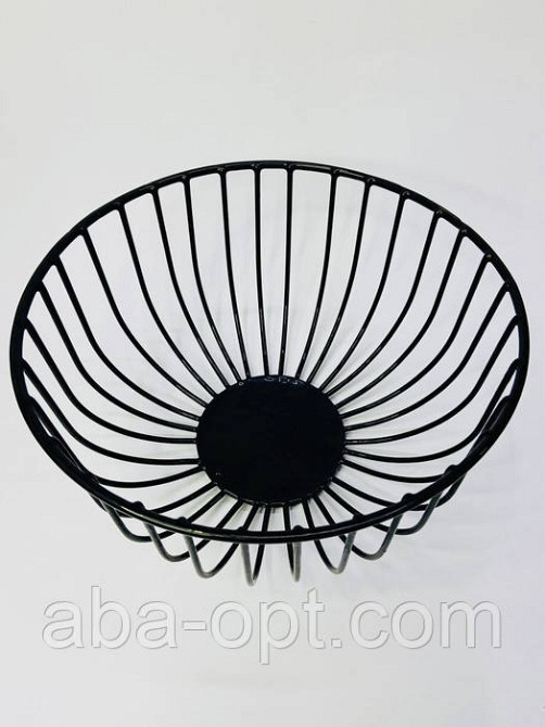 Фруктовница металлическая Ø 28 см Блэк (шт) Одесса - изображение 1
