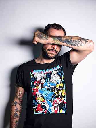 Футболка для хлопчика з аніме принтом Мега Відео Гаме оверсайз (зріст від 165 до 180) Чорний AnimeJ0433m Дніпро