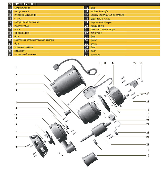 Насос фекальный Optima WQD10-15 1,3кВт (000008687) Киев - изображение 7