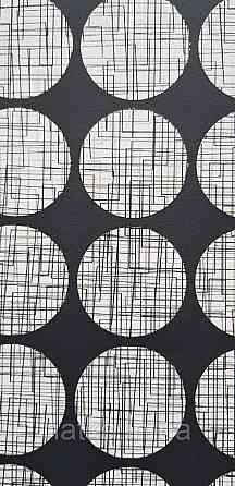 Шпалери вінілові на флізеліні Rasch Clasik 0,53х10 дитячі кола сірі на чорному Київ