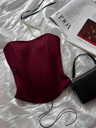 Жіночий базовий корсет костюмка Lux Бургунді, 42 Одеса