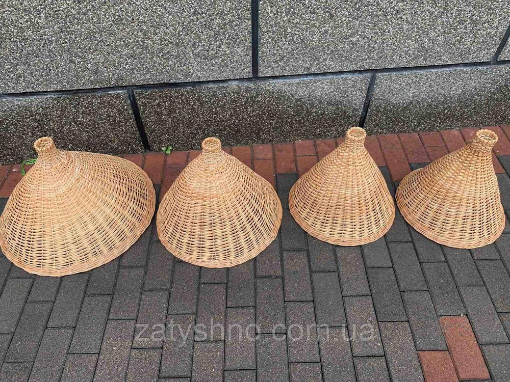 Люстра плетена конусна із лози Київ - фото 2