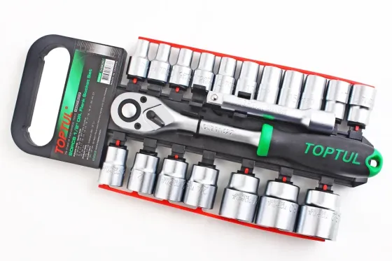 Набір голівок 1/2 6-г. 20 ед. Toptul 8-32м з удовою на планці. Вінниця