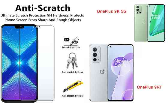 Защитное стекло NeoGlass для OnePlus 9R 5G, OnePlus 9RT – ультрапрозрачное и устойчивое Киев