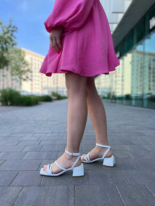 LIRIO Босоніжки жіночі білі LIRIO L0274/4073-57 з натуральної шкіри на низькому каблуці / Босон Коломыя - изображение 8