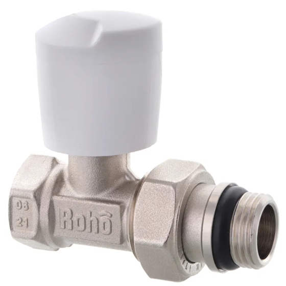 Кран радіаторний Roho R5561-050 - 1/2" прямий (антипротечка) (RO0131) Київ