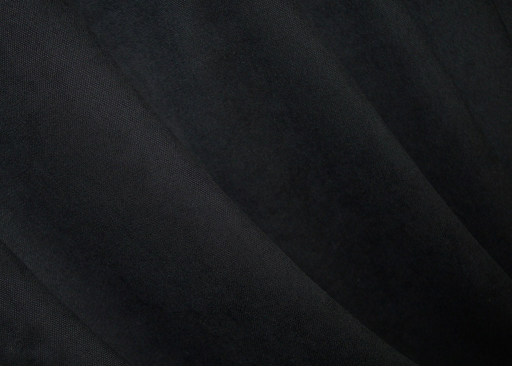 Комплект готових штор VR-Textil Мікровелюр Petek № 1522ш Чорний 150х290 см 2 шт (33-0375) Київ - фото 8