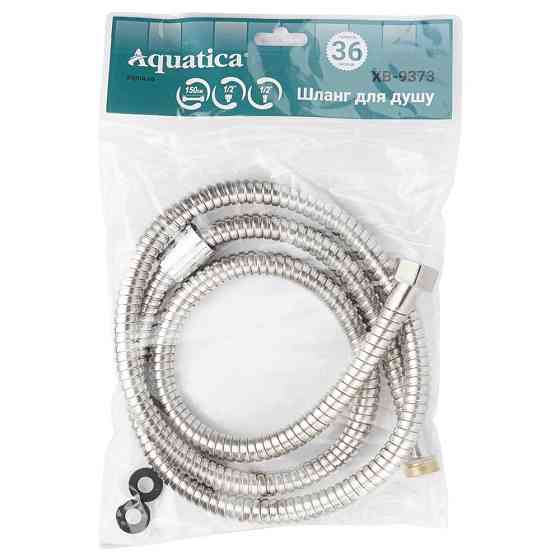 AQUATICA Шланг для душа 1/2" SS с подшипником 150см AQUATICA XB-9373 (9792041) Київ
