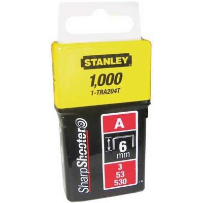 Скобы Stanley Light Duty тип а, 6мм, 1000шт (1-TRA204T) Винница - изображение 1