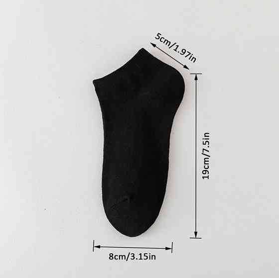 Носки короткие унисекс one size черный Киев