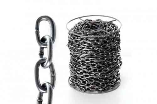 Ланцюг короткозований без покриття 4 мм DIN 5685А бухта 70 м APRO Рівне