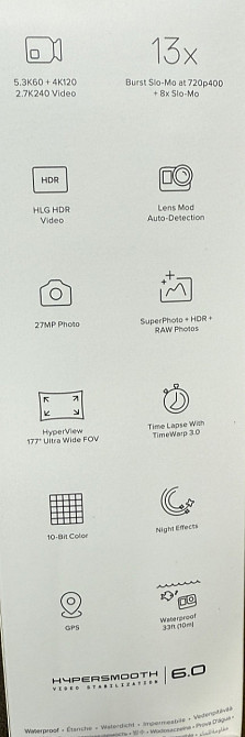 Екш- Камера GoPro HERO 13 BLACK Enduro + SD 64GB (CHDSB-131-RT) Киев - изображение 5