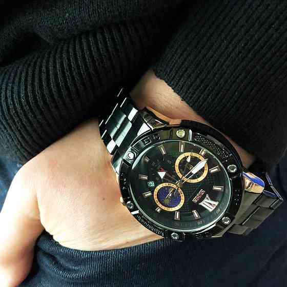 Наручний чоловічий годинник стильний діловий, Красиві чоловічі годинники наручні кварцові UD-85 Львів