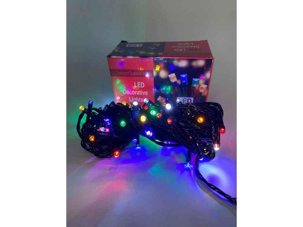 Гирлянда 80LED белый 9м черн провод 220V 0370-11 ТМ PRC Киев - изображение 1