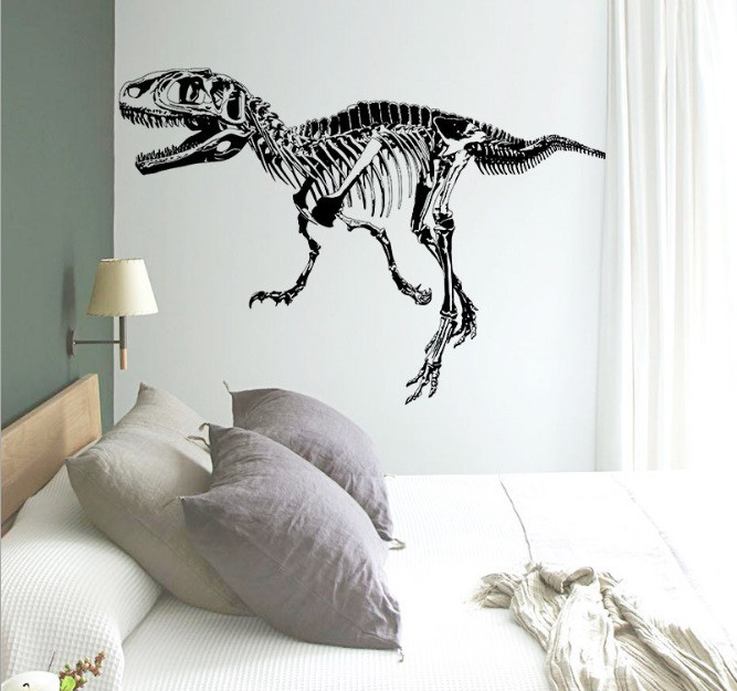 Наклейка на вінілову стіну Скелет динозавра Київ - фото 3