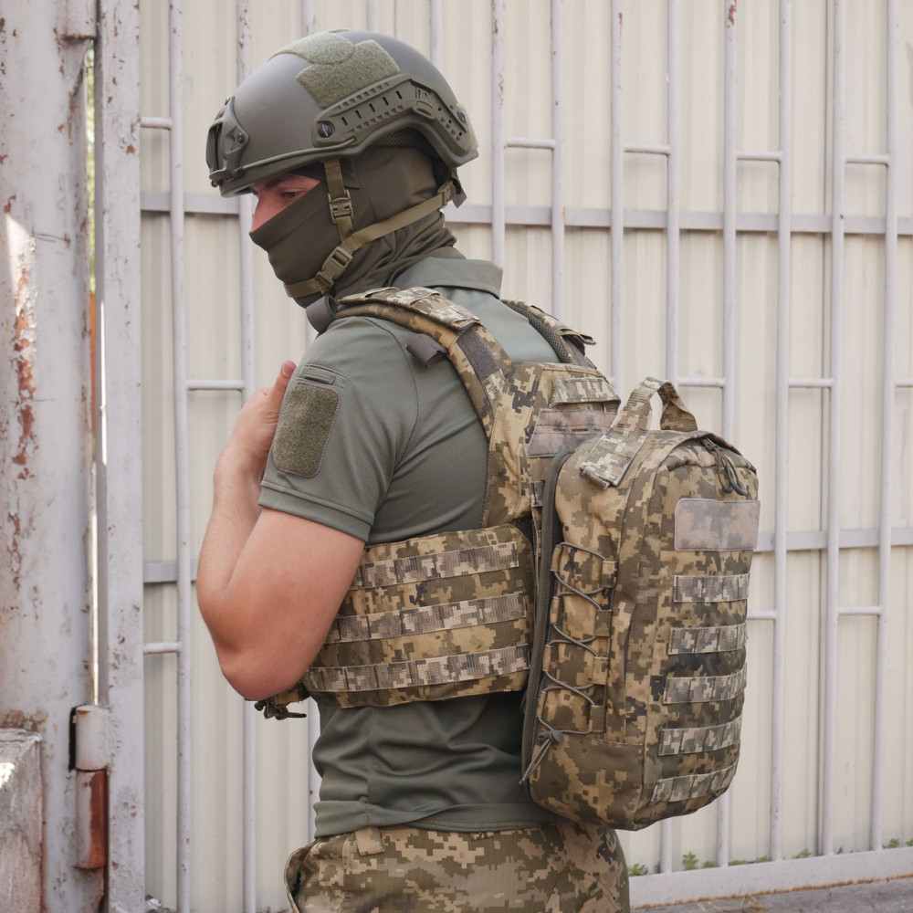 Штурмовой рюкзак 10л. быстросъемный кордура пиксель.Тактический рюкзак 10л., рюкзак штурмовой пиксель Киев - изображение 9