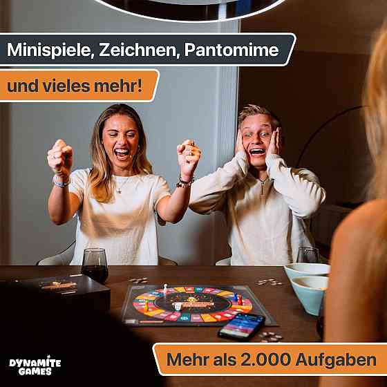 Настольная игра с приложением и интерактивной викториной для 3–6 игроков семейная party с мини-играми Киев