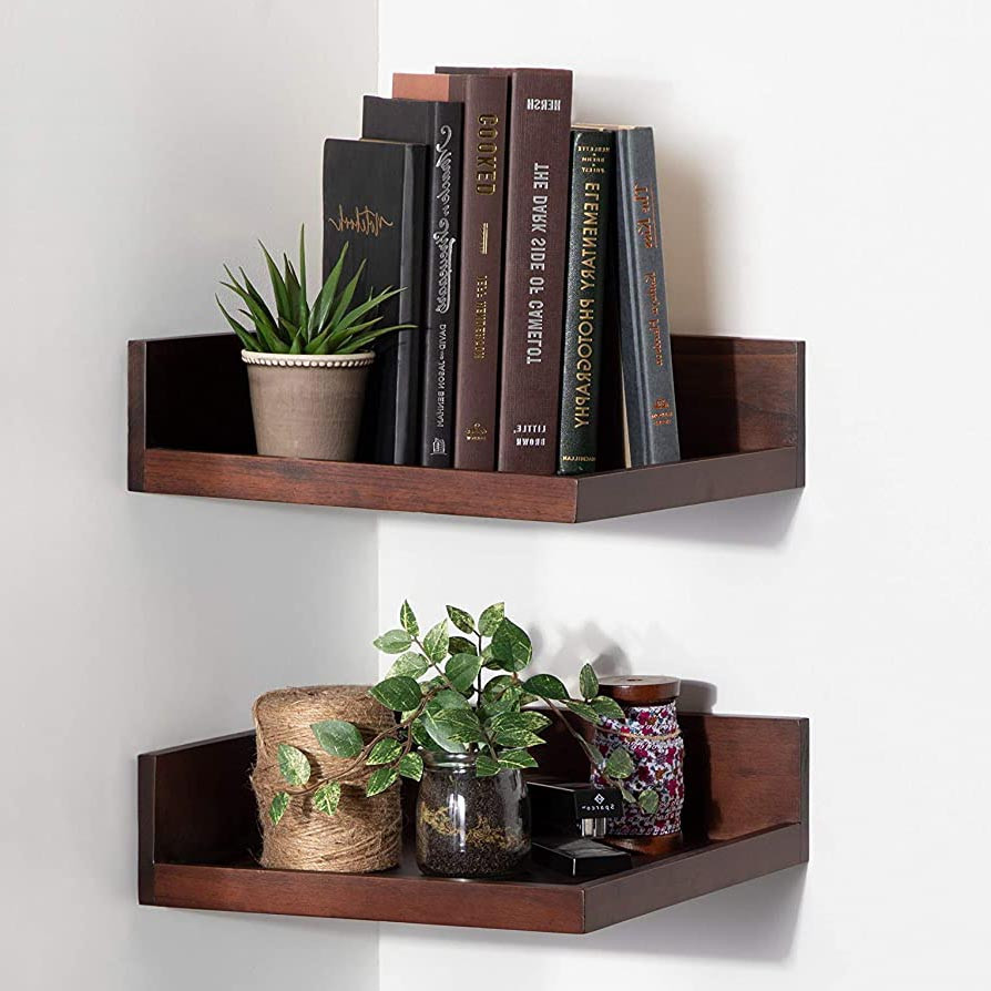 Угловая настенная полка 