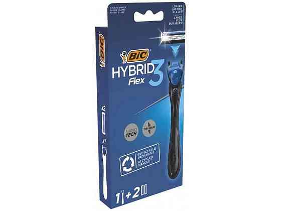 Станок для гоління 1шт чол Flex3 Hibrid 2 картриджа ТМ BIC Київ