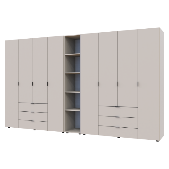 Комплект шкафов для одежды Doros Гелар (3 шт.) 348,2х49,5х203,4 см Кашемир (DRS-011255) Львов