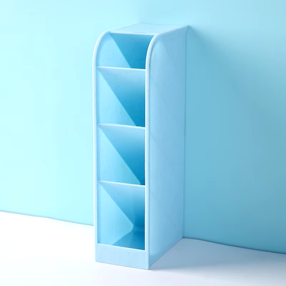 Набор настольных органайзеров (4 шт), подставка для канцелярии, органайзер для мелочей, размер секции 5x9x20см Каменец-Подольский