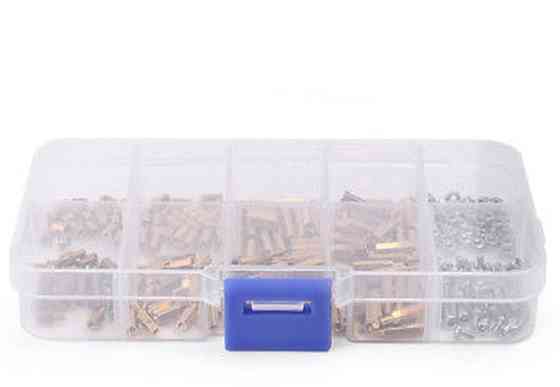 Стійка монтажна латунна М3 120 шт., міжплатна 6-гранна, набір із гвинтами Винница