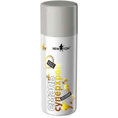 Аерозольна фарба для автомобіля New Ton "Супер хром" срібло 400 мл (000000679) Вінниця