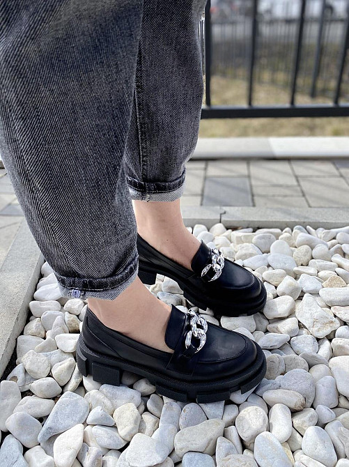 GREMMY Туфлі жіночі GREMMY 200 цепи чорні (весна-осінь, шкіра натуральна) (4384) 38р.39р.40р.41 Коломыя - изображение 7