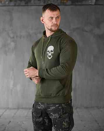 Худи maklin   олива череп   НП4892 Одесса
