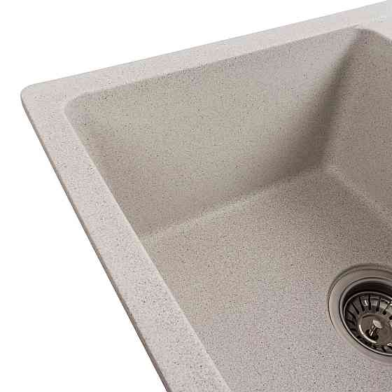 VALESO Гранітна мийка для кухні VALESO ZIRKONE 6250 матова Біла в крапку Киев