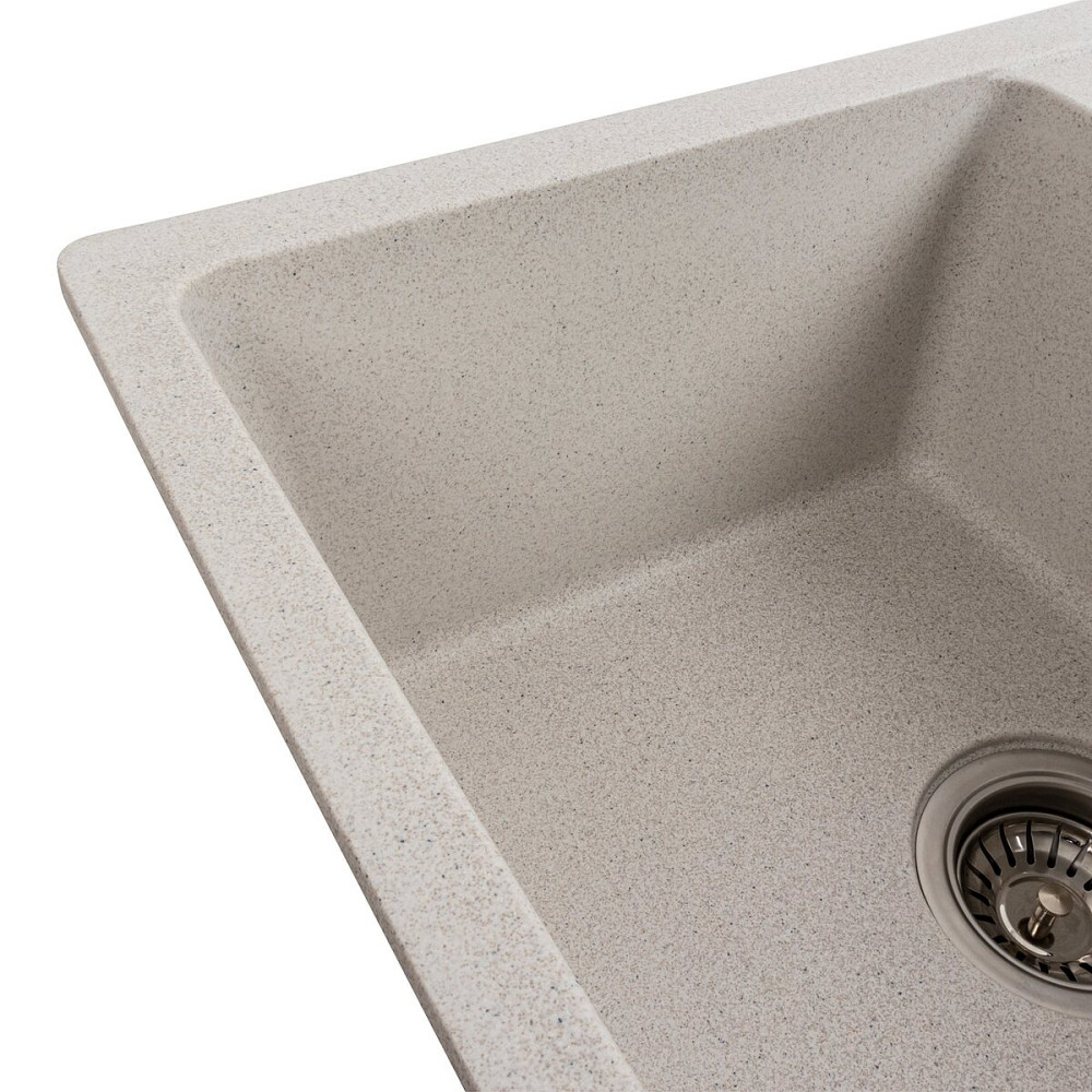 VALESO Гранітна мийка для кухні VALESO ZIRKONE 6250 матова Біла в крапку Киев - изображение 2