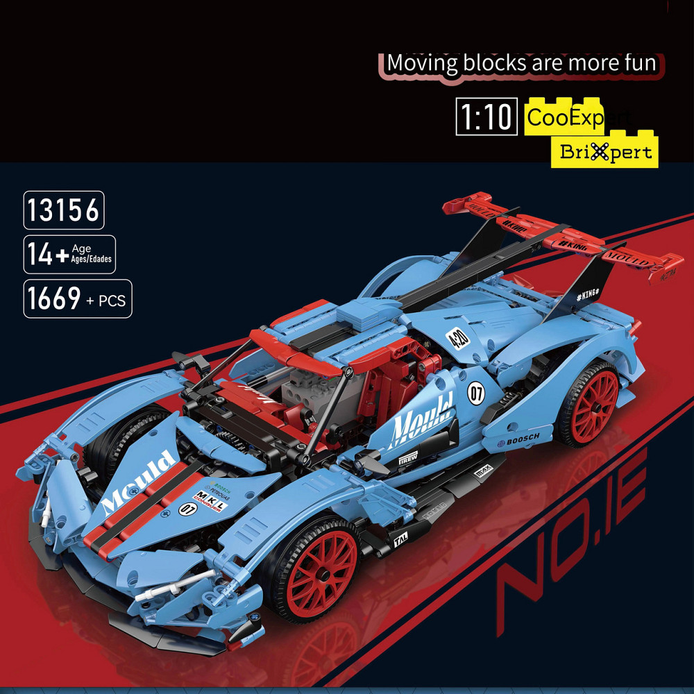 Конструктор Спортивний автомобіль на дистанційному управлінні на 1669 деталей, синя Кам'янець-Подільський - фото 5