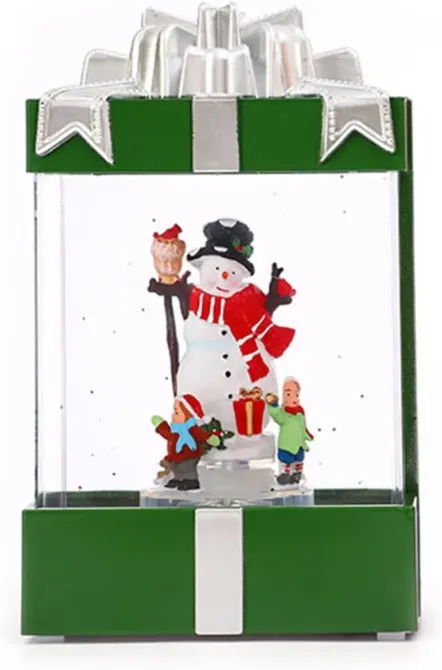 Декоративный светильник с эффектом снегопада, подсветкой и музыкой, Снеговик 803 Коломия - фото 2