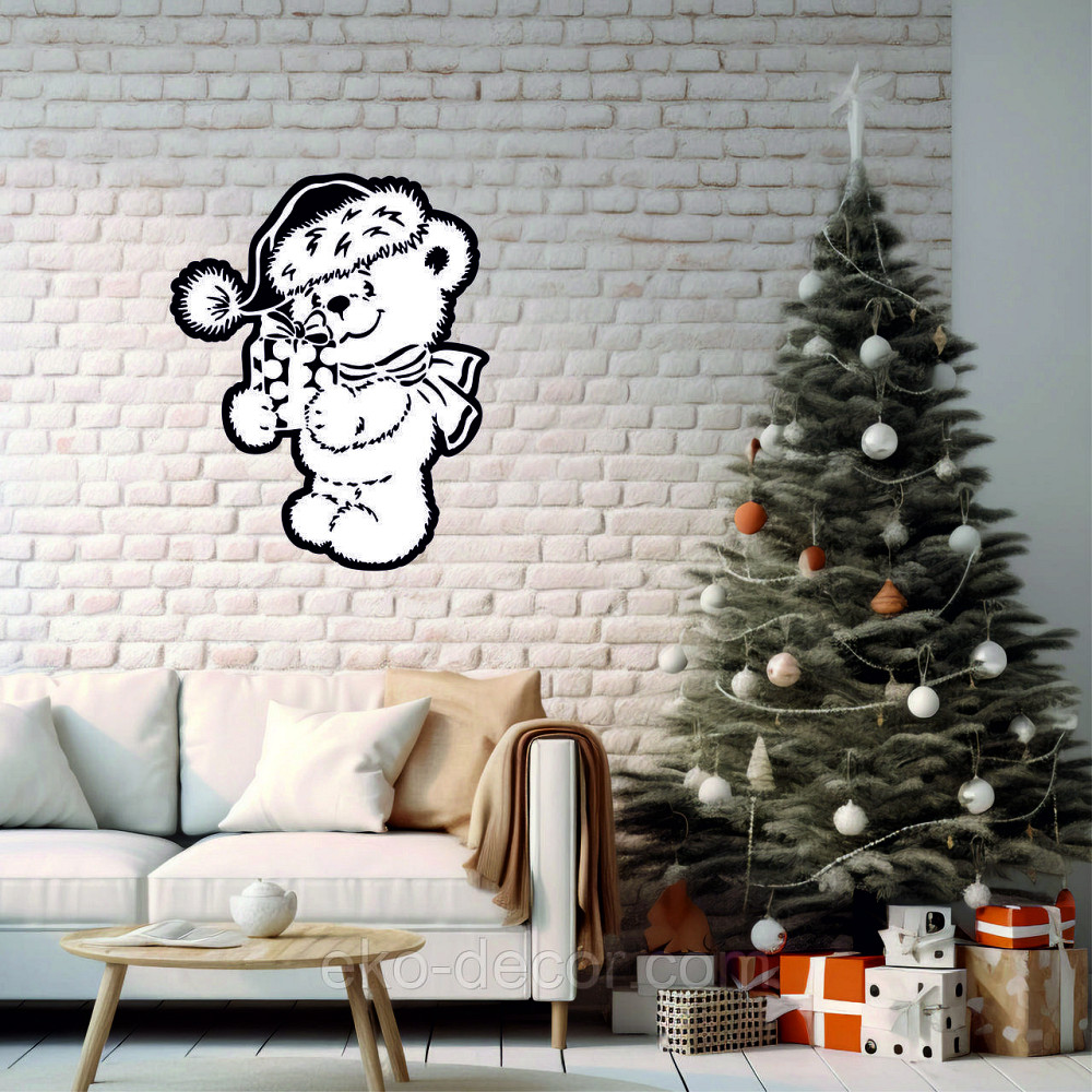 Декоративное настенное Панно «Новый год», Декор на стену 90*71 см Киев - изображение 1