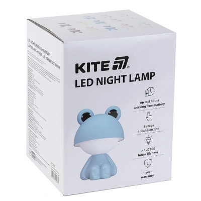 Нічник Kite Світильник LED з акумулятором Cute Froggy, блакитний (K25-316-3-3) Вінниця - фото 3