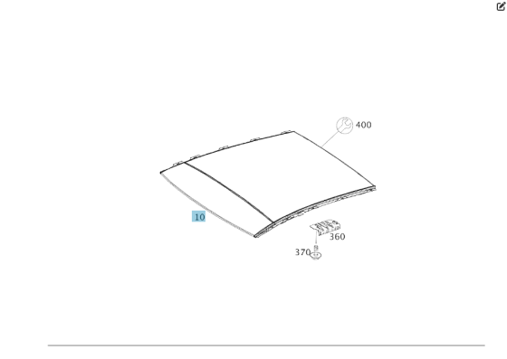Mercedes-Benz  A2927800129 Пластикова накладка отвору даху люка задня GLE Coupe C292 Одеса